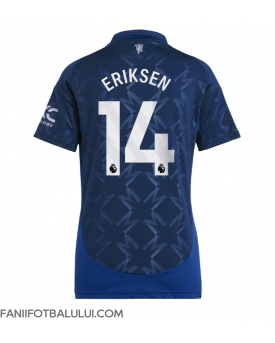 Manchester United Christian Eriksen #14 Tricou Fotbal Replică 2024-25 Femei Deplasare